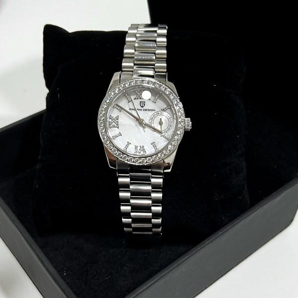 3 colors Pagani Design PD-1776 Woman Cubic Metal Watch