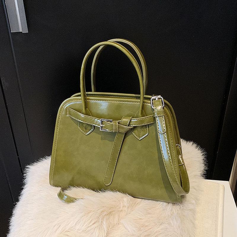 French niche texture handbag women's handbag 2025 new simple small square bag versatile shoulder crossbody bag