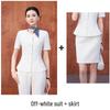 Elegant Seven-Sleeve Slim-Fit Women's Top, Summer Workwear/Professional Suit Style