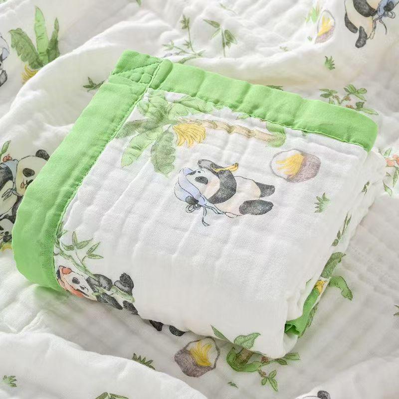 Six-layer Pure Cotton Gauze Baby Blanket and Swaddle