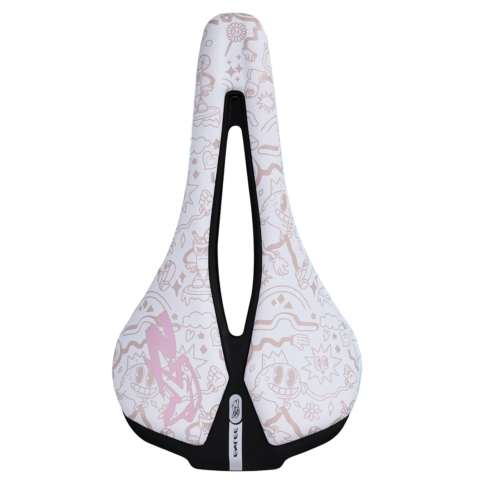 ENLEE RS Sport Saddle EVA+PU Microfiber Leather Cycling Bike Hollow Breathable Seat C