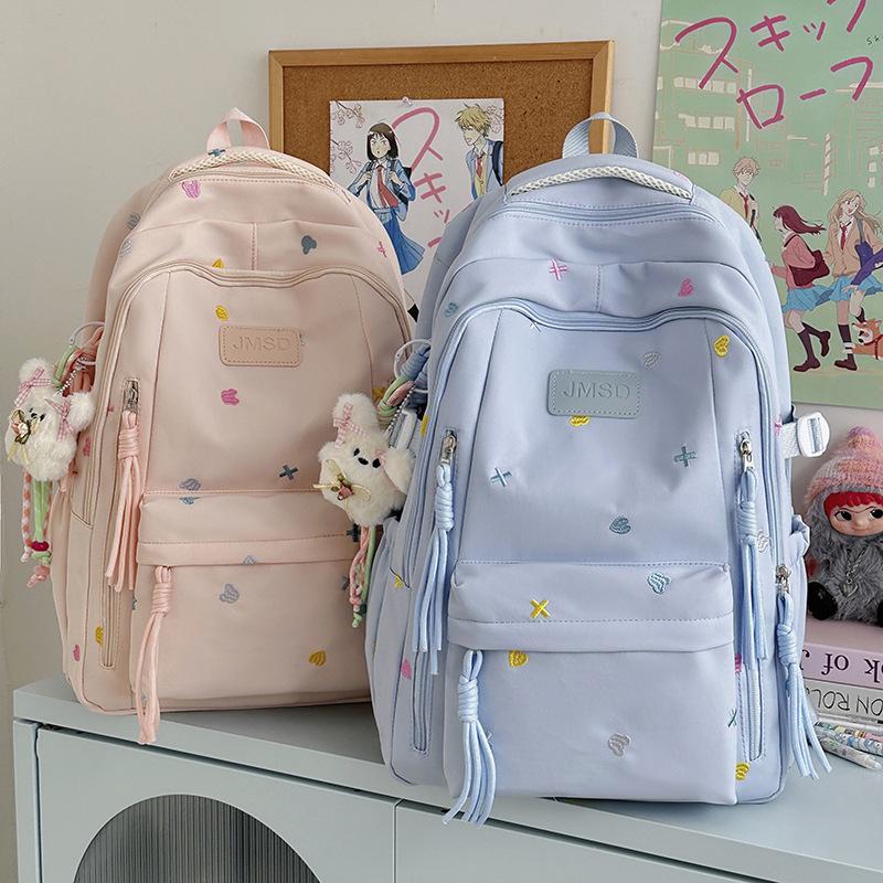 Schoolbag New Mori Large-capacity Backpack for Junior and High School Students Lightweight Women's Schoolbag Simple and Versatile Campus Backpack