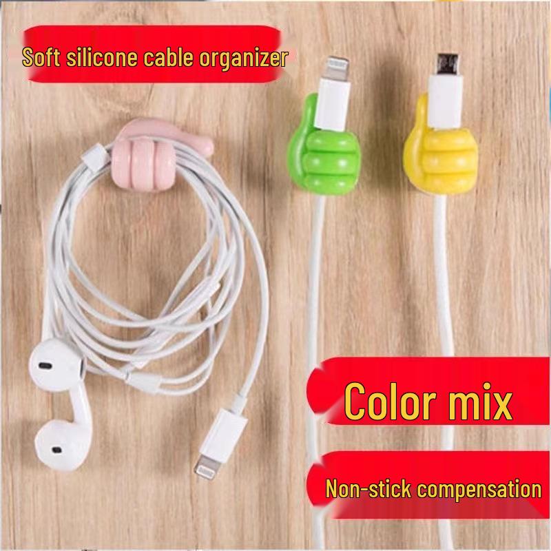 

Крючок для большого пальца: Самоклеящийся органайзер и хранилище для кабелей без сверления Color Mix Pack of 4