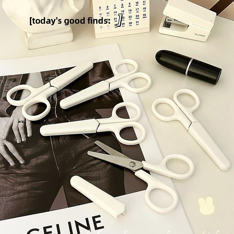 Adorable Mini Children's Craft Scissors with Lid