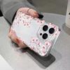 Pink Flower Design Transparent Phone Case For iPhone 17 16 15 14 13 12 11 Pro Air Max XS X XR 7 8 Plus Shockproof Soft TPU Cover
