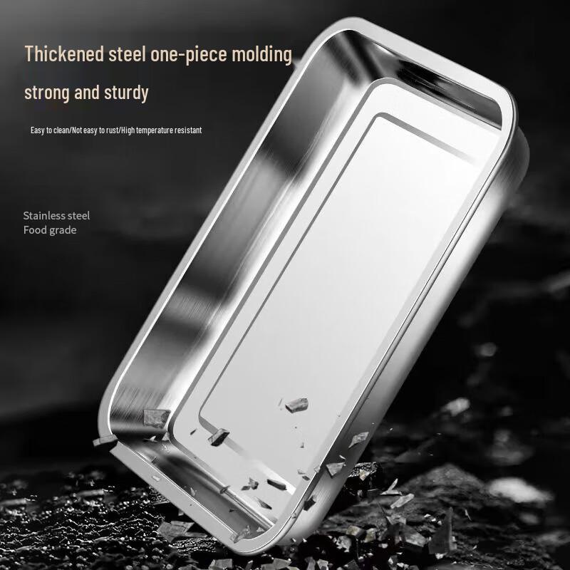 NHZHIW 430 Stainless Steel Perforated Steaming Tray