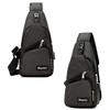 Versatile New Oxford Men Women Chest Pack With Durable Oxford Cloth And Usb Charging