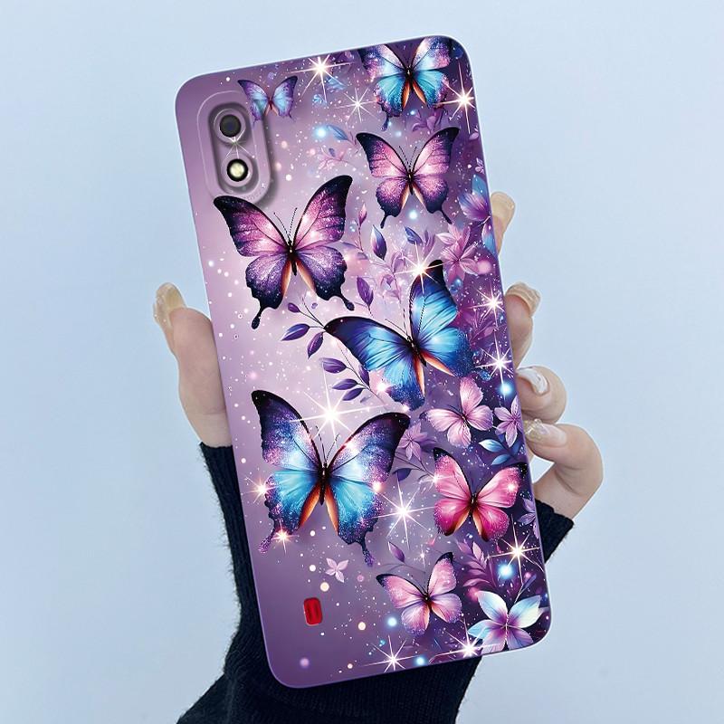 For Samsung Galaxy A10 A10s M01S Case Simplicity Painting Liquid Soft Silicone Cover for Samsung A10 A105F A10S SM-A107F Casing