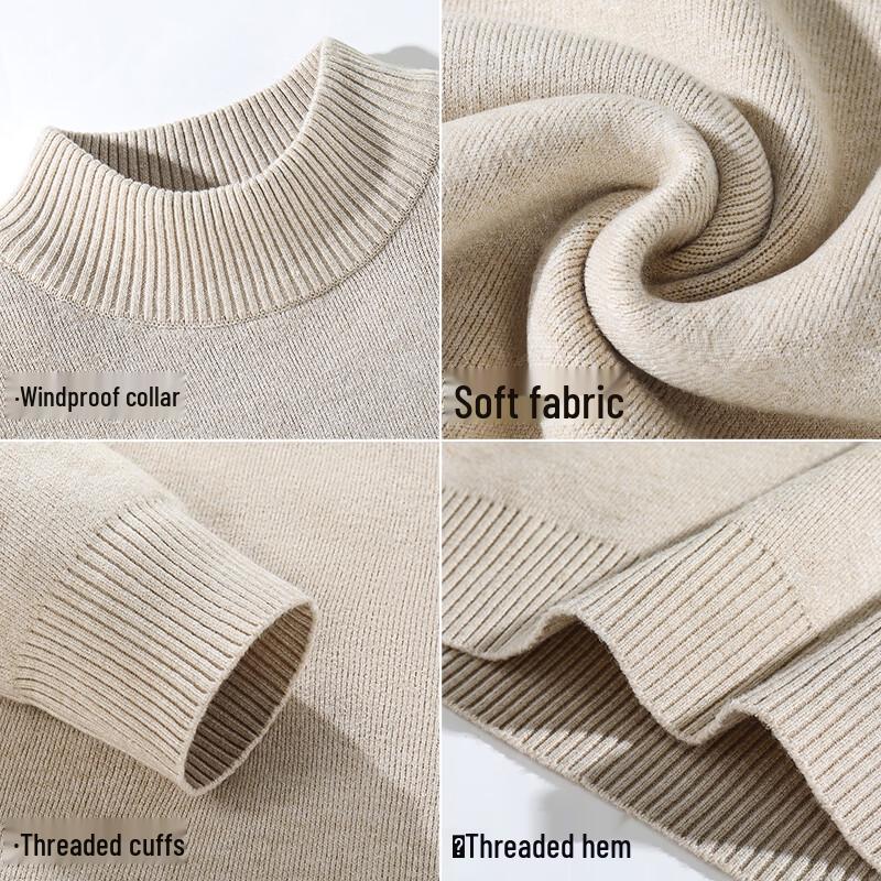 Hodo Youth Thickened Loose Fit Round Neck Knit Sweater