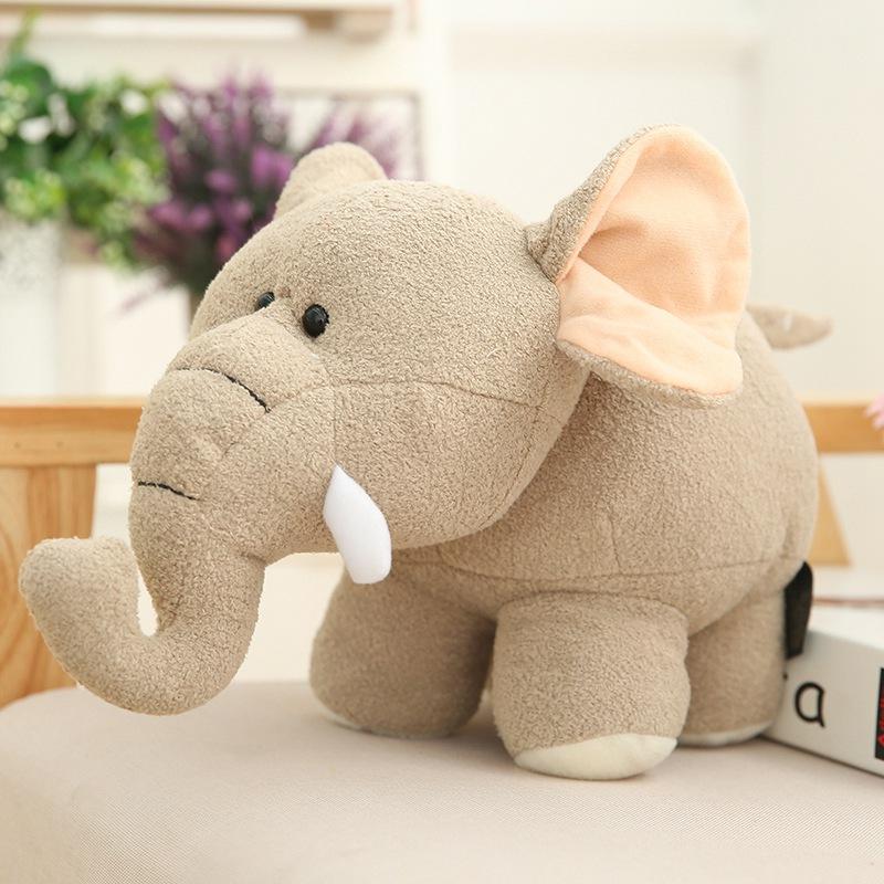 Simulation Elephant Hippo Plush Toy Soft Stuffed Cartoon Animal Doll Home Decoration Baby Kids Birthday Christmas Gift