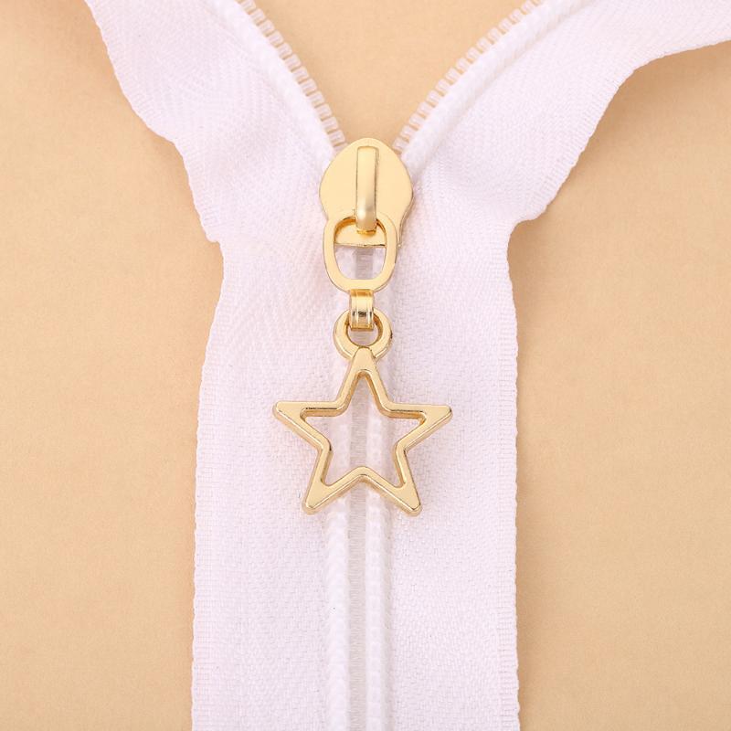 Star Zipper Slider Puller 10 Pack Universal Replacement for Jacket Nylon Zips Purses Backpacks Luggage Kids Bags