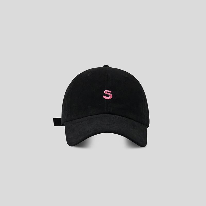 

Women Embroidery Cotton Baseball Cap Sping Summer Retro Solid Color Peaked Caps Female Ladies Outdoor Sunscreen Visor Hat Adjustable чорний