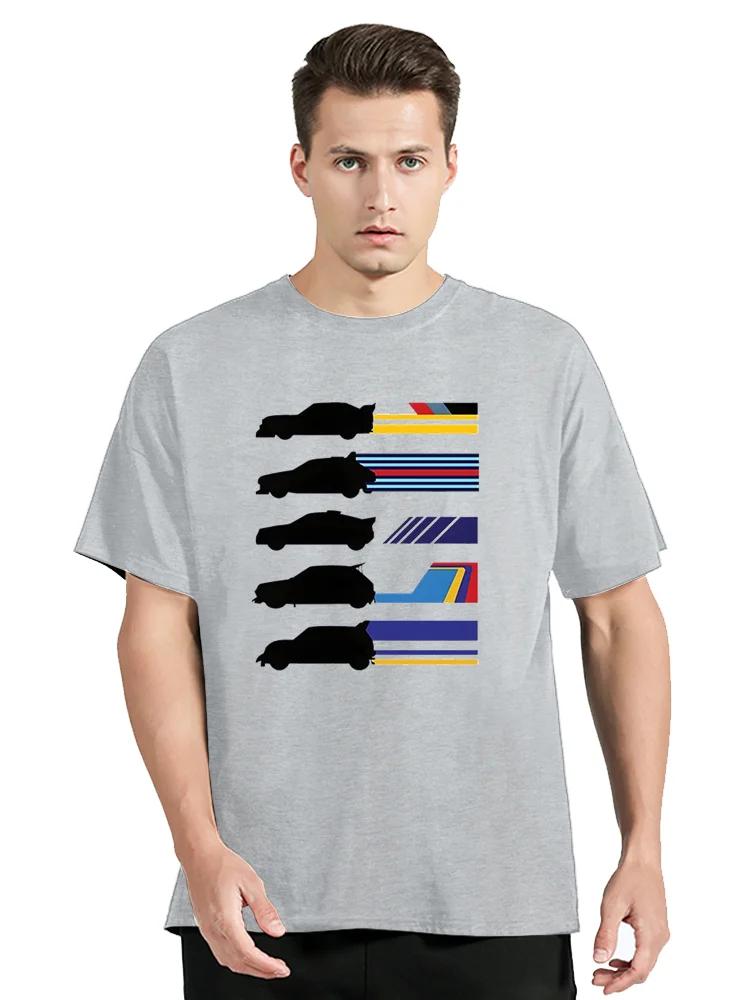 Gruppe B Rallye Klasse 1986 Herren T-Shirt Mode Lässig Hip Hop Rundhals Auto Rallye T-Shirt Baumwolle T-Shirts Oberteile