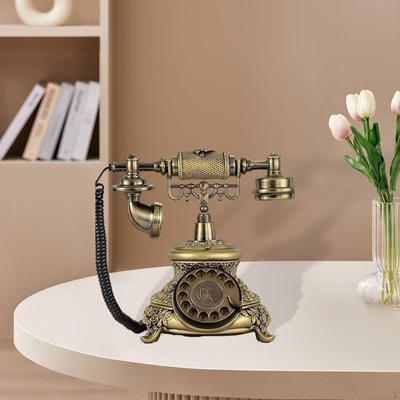 Telefon retro/Antyczny telefon/Stary telefon/Telefon retro/Telefon obrotowy/Zabytkowy telefon/Antyczny