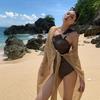 Swimwear Feminine Two-piece Suit Covering Belly Slimming Hot Vacation Style One-piece Swimming