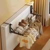 Carbon Steel Radiator Drying Rack Wall Mounted Shoes Storage Rack Clothing Racks  Laundry Room