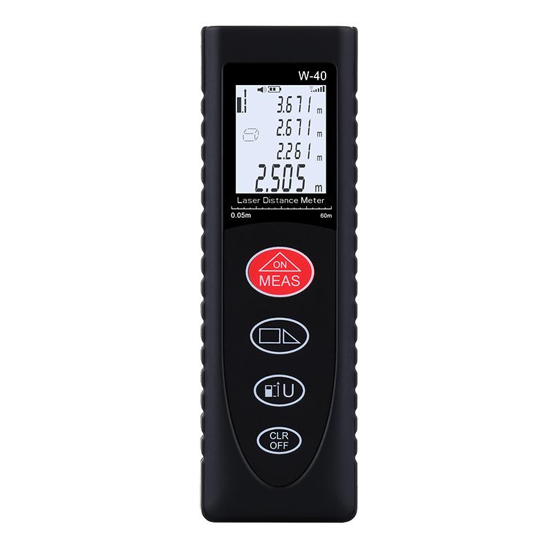 40/60m Laser Distance Meter Electronic Rangefinder Laser Digital Tape Angle Laser Range Finder Measuring Construction Tool