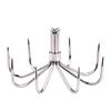 10pcs Pack Stainless Steel Squid Fishing Hooks 12 Claws Umbrella Needle Hooks  Octopus Lure Making