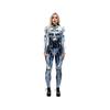 (M, Purple 2) Jumpsuit Sexy Print Cos Futuristic Clothing Tight Jumpsuit