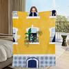 Flannel warm art comfort vintage soft plush blanket Lisbon for portugal sofa living room fashion office girl bedroom travel gift