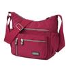 Moda casual náilon pano saco do mensageiro para as mulheres sacos de ombro multi camada feminina crossbody sacos à prova dwaterproof água mãe bolsa