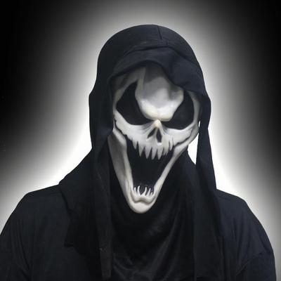 Neue fangförmige Nadelstoff-Kapuzen-Horrormaske für Halloween, Spezialeffekte für Geistergesichter für Erwachsene, Halloween-Limited Edition