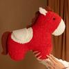 Horse Year Mascot Plush Cushion Uniquely Shaped Plush Toy Sofa Living Room Decoration Throw Pillow Gift