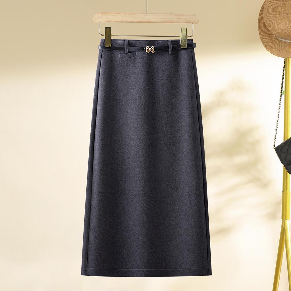 Women’s 2025 High-Waisted Slimming Midi Skirt – New Petite Spring Style