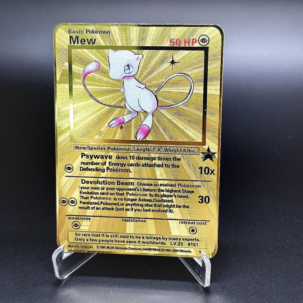 

Metal Pokemon Card PTCG Collection Cards 1996 1ST EDITION Charizard VENUSAUR Umbreon Mewtwo Classic Vintage Retro Game Anime Cards Gift Present Toy