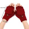 Fingerless Mittens Knitted Gloves Warm