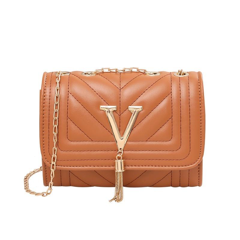 Bag New Stripe Small Square Bag Fashion Versatile One Shoulder Crossbody Women's Bag