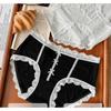 Women Plus Size High Stretch Lace Panties Antibacterial  Cotton Crotch Sexy Thin Breathable Triangle Briefs