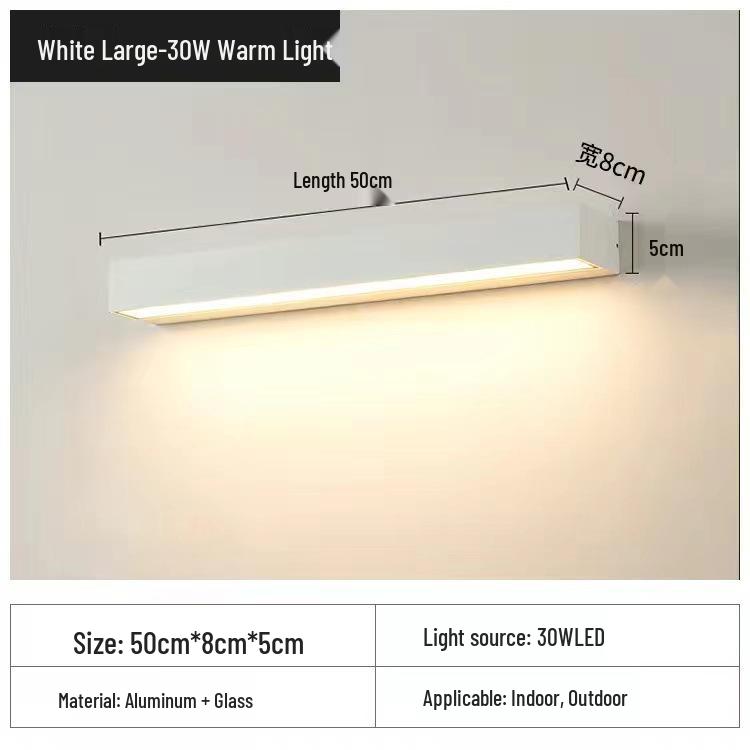 Wasserdichte Außenwandleuchte für Terrasse oder Schlafzimmer - Minimalistisches Design