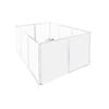 Portable Pet Fence: DIY Indoor/Outdoor, Free-Combining Small Animal Yard Cage.