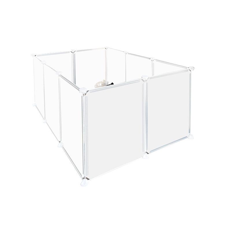Portable Pet Fence: DIY Indoor/Outdoor, Free-Combining Small Animal Yard Cage.