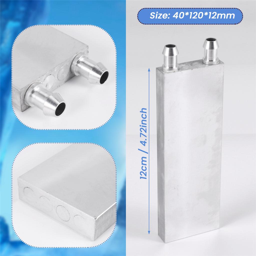 Aluminum alloy CPU Radiator 40x120mm Water Cooling Block Liquid Water Cooler Heat Sink for PC Laptop