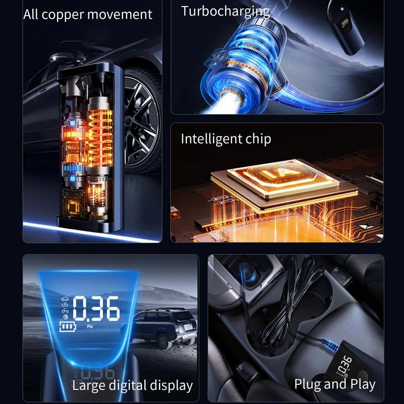 Tire Air Pump Air Compressor Rechargeable Air Pump Bikes Tire Pump Tire Air Compressor For Cars Bikes Ball Home Family