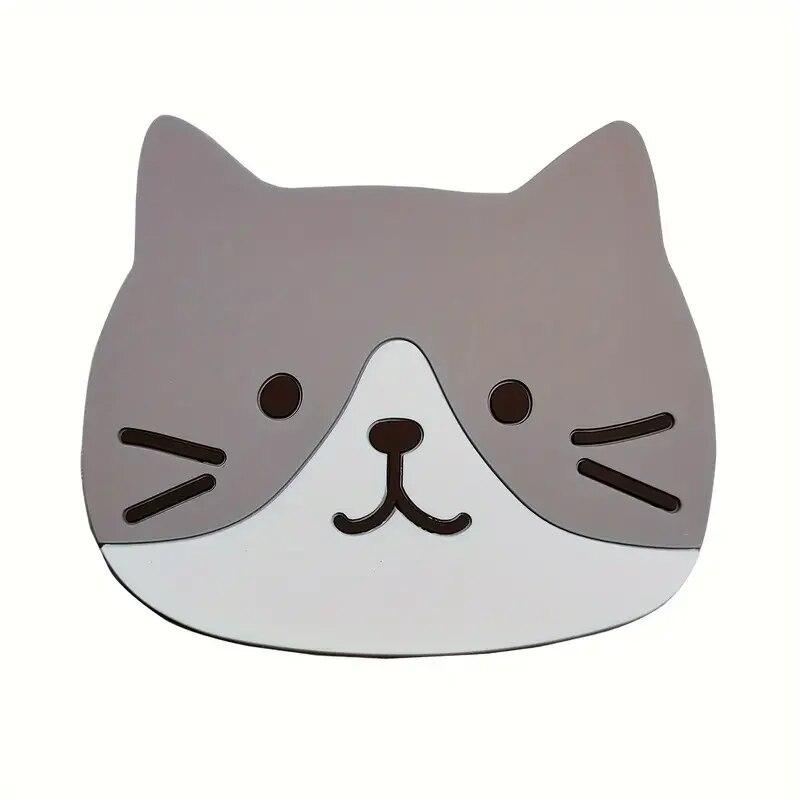 

Милый кошачий подстаканник, прямые продажи от производителя, ПВХ, противоскользящий и термостойкий, подставка под миску, силиконовая изоляционная подставка под чайную чашку