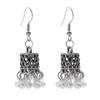 Pendientes Piercing Indian Zircon Jhumka Tassel Earrings Women Accessories Kolczyki Copper Color Earring Trendy Party Ear Rings