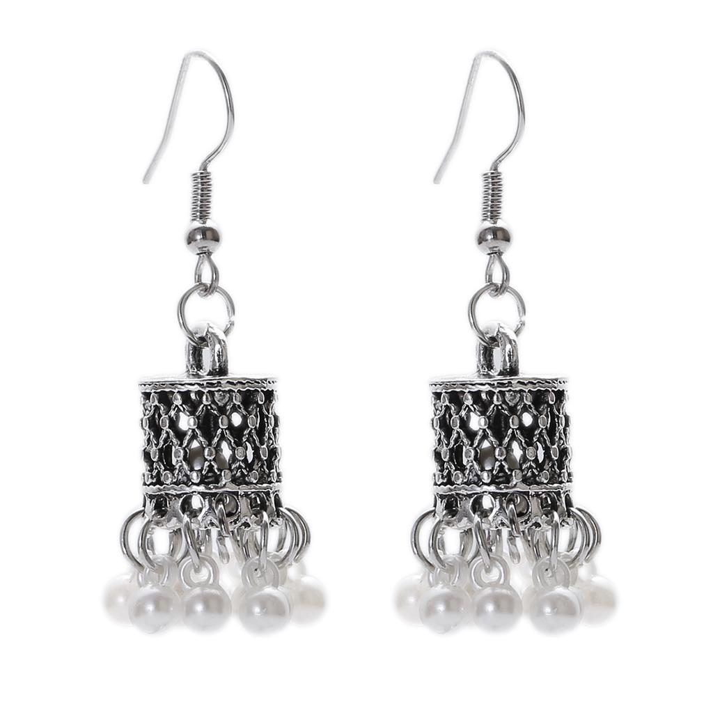 Pendientes Piercing Indian Zircon Jhumka Tassel Earrings Women Accessories Kolczyki Copper Color Earring Trendy Party Ear Rings