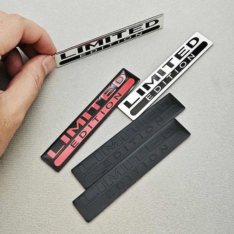 2PCS Logo Aluminum Limited Edition Car Body Badge Sticker Trunk Fender Emblem Decals Accessories For Car Motorcycle Bike Truck
