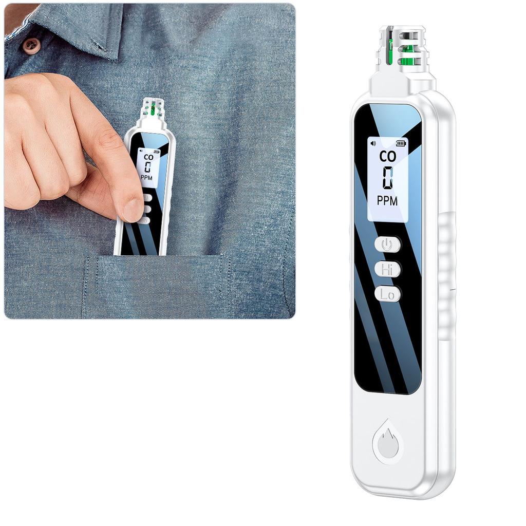Gas Detector High Sensitivity LCD Backlit Portable Gas  age Detector for Outdoor Camping