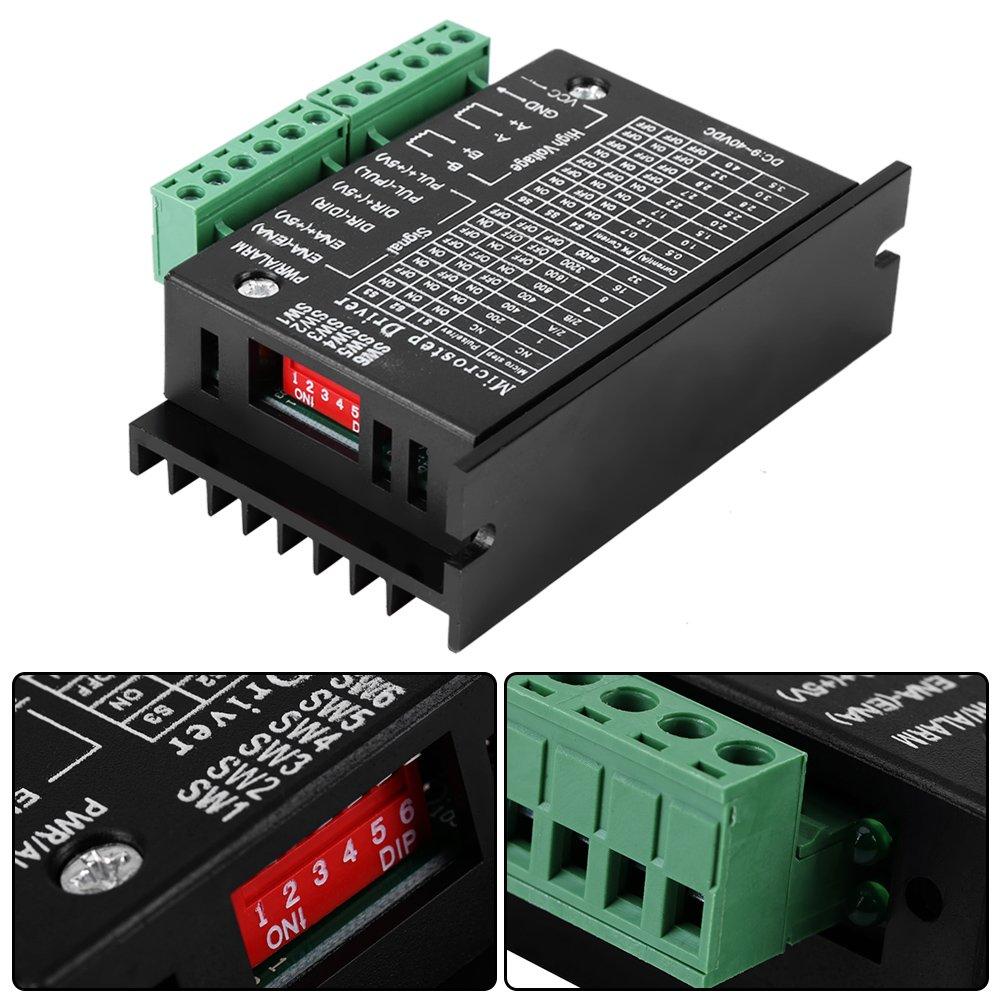 0.5-4A 9-40V DC CNC Stepper Motor Driver 32 Micro-Step Resolutions Step Controller Module Board for 8, 11, 14, 16, 17 Stepper Motor