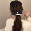 A Tall and Elegant Bow Tie, Hair Band, Headwear, High Elastic Hair Tie, and A Hair Tie At The Back of The Head