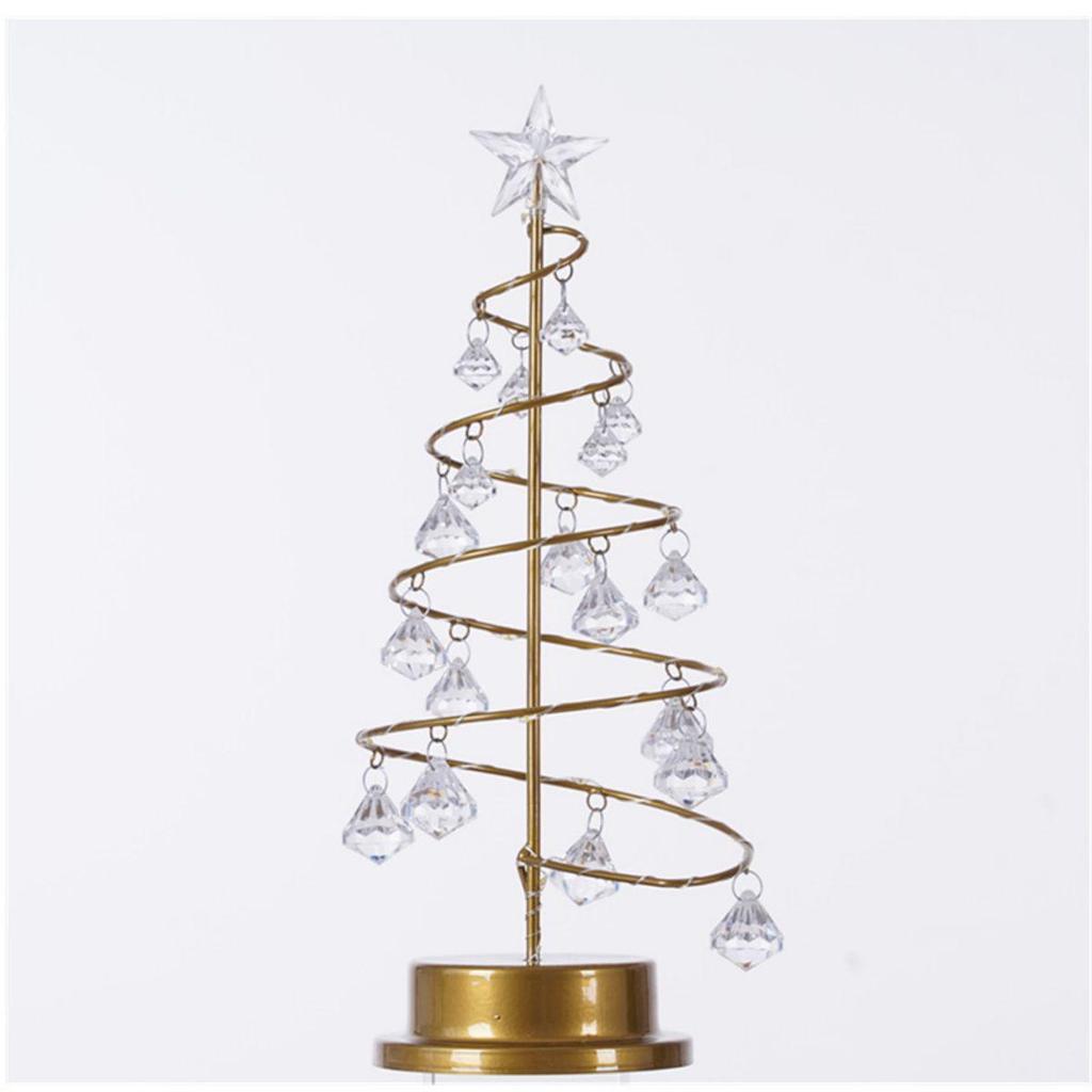 Iron Art Crystal Tree Night Lamp: Romantic Atmosphere Decor, Ideal for Christmas & Birthday Gifts