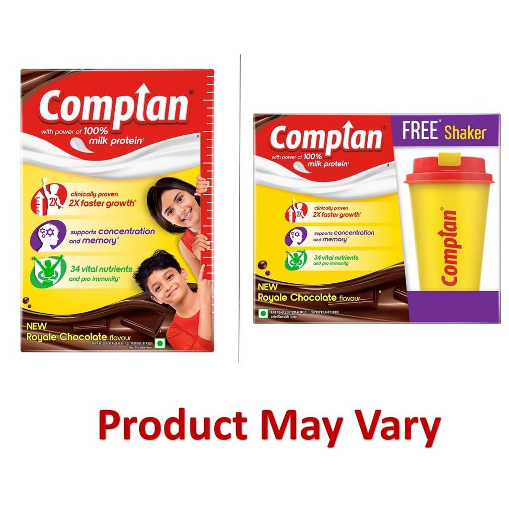 Complan Royale Chocolate Nutrition Drink Powder for Children 500 G Carton High Protein Growth Support