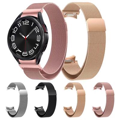 Remienok na hodinky bez medzier milánsky remienok pre hodinky Samsung Galaxy Watch 6 Classic 43 mm 47 mm 40 mm 44 mm Quick Fit so zakriveným koncom náramku Watch 5Pro 45 mm