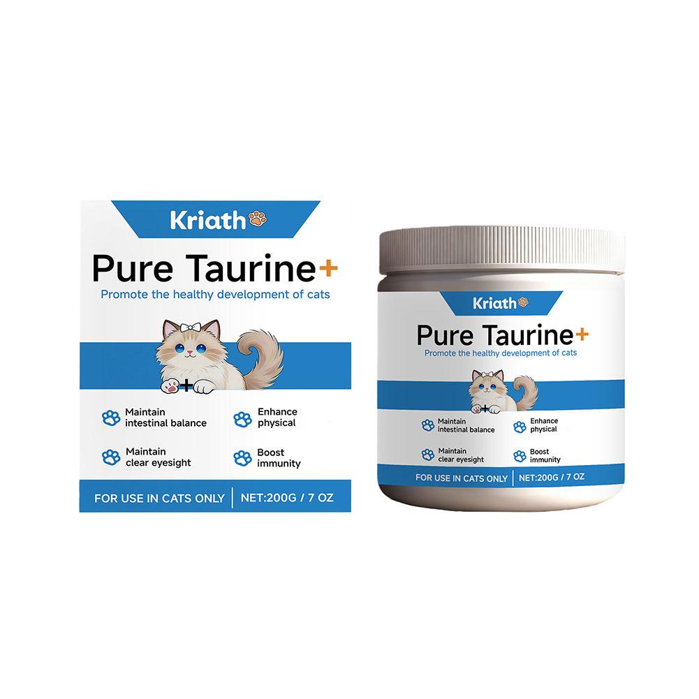 Cats Taurine Powder Supporting Heart Health 200g High Purity Taurine Powder for Cats Heart Health Vision Immune Support Easy Mix