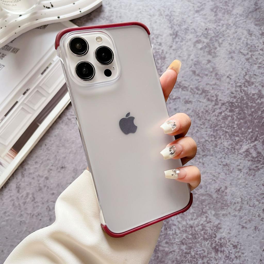 Applicable To Apple 16 Mobile Phone Case Contrasting Color Two-in-one IPhone 15 Skin Feeling Without Border 14promax Summer Heat Dissipation