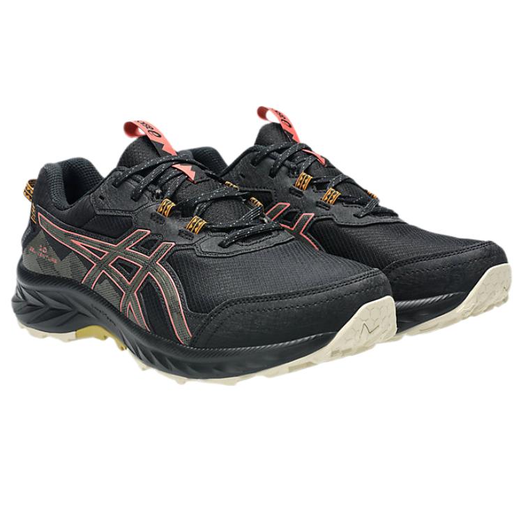 Asics Gel-Venture 10 Comfortable Fashion Trendy Minimalist Cushioning Low-Top Running Shoes Women Running Shoes Black 1012B760-002